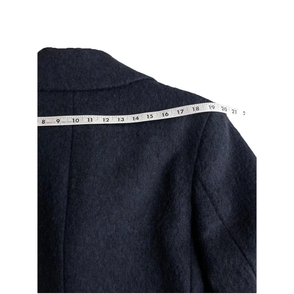 J.Crew Ludlow Men 38S Topcoat Heavyweight Italian Wool Navy Overcoat Peacoat